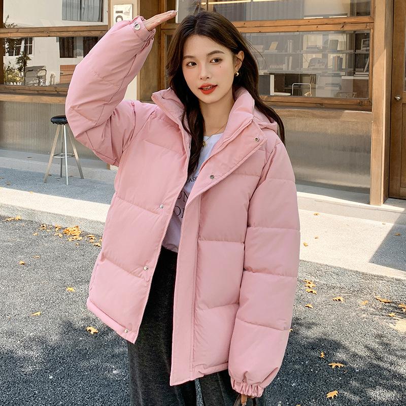 Down Cotton-padded Jacket Women's Short New Thick Cotton-padded Clothes and Bread Clothes Korean Version of Loose Cotton-padded Winter Coat