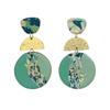 Geometric Beach Earrings Y2K Exaggerate Earrings Women Elegant Acrylic Stud Earrings  Gifts