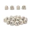 20PCS Resin Mini Skull Figurine Lightweight Ghost Decorative Statue  Halloween Supplies