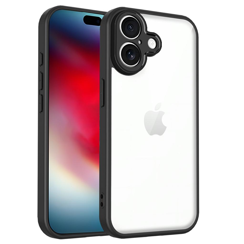 For iPhone 17 Case Matte Skin Touch Clear PC+TPU Shockproof Phone Back Cover