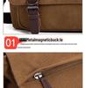 Men's Canvas Messenger Bag - Travel Crossbody, Shoulder Laptop Bag, Briefcase