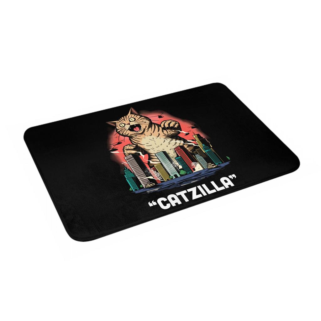 Catzilla Cat Japanese Art Doormat Non-Slip Entrance Kitchen Bath Door Floor Mats Garage Carpet Rug