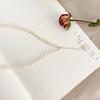 Fashion Jewelry Natural Freshwater Pearl Necklace 925 Sterling Silver Chain for Women Girls