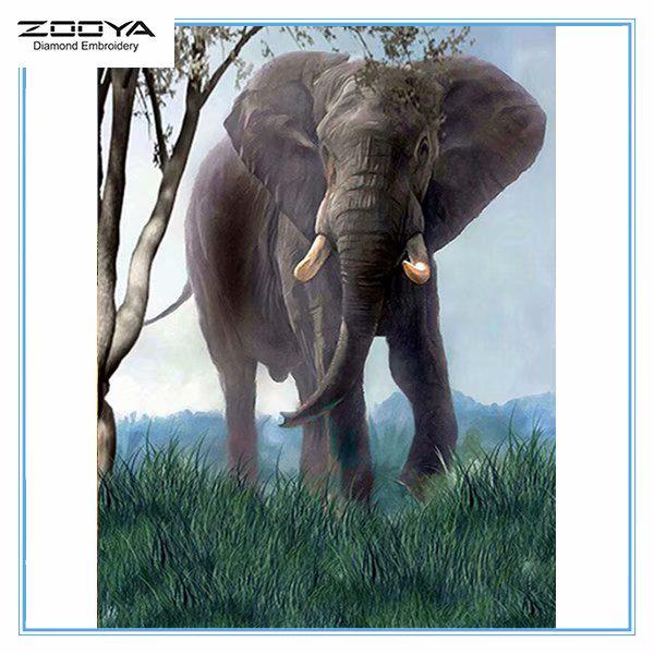 

ZOOYA DIY 3D Алмазная вышивка Крестиком Главная Декор Слон