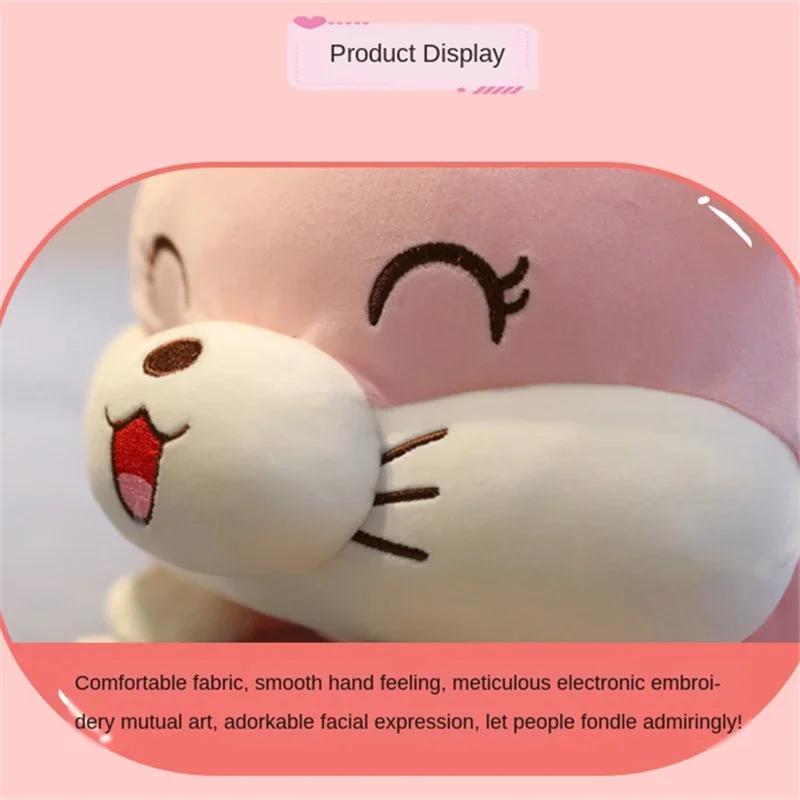Kawaii Plush Toys Sleeping Pig Animal Crossing Plush Peluche Hamster Pillow Plus Blanket Quilt Air Conditioning Pillow Baby Toys