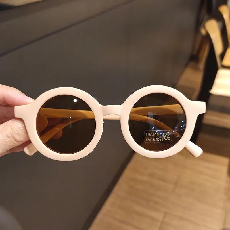 New Children Sunglasses Circular Shading Kids Sun Glasses UV Protection Retro Baby Po Catwalk Glasses