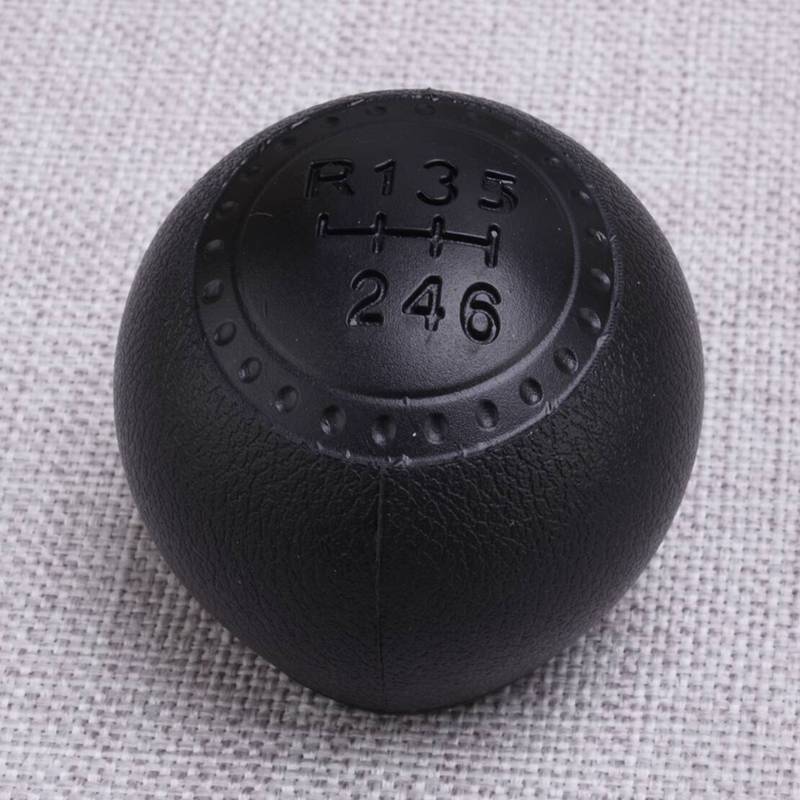 6 Speed Manual Gear Shift Knob Shifter Head Fit For Fiat Punto 188 1999-2012 Black Plastic