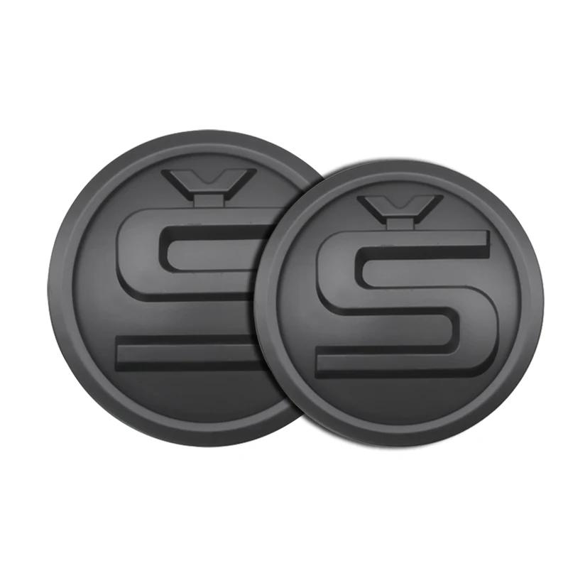 FOR Car Front Hood Badge Rear Trunk Emblem Replacement Sticker For Skoda Yeti VRIS Rapid Octavia a5 a7 Kodiaq Karoq Kamiq Fabia OO666