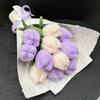 Twist Stick Handmade Felt Flower Bendable Wire Stem Flexible Iron Wire Artificial Floral Bouquet Artificial Single Stem Bouquet