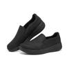 Skechers Go Walk Stability Leather Comfortable Slip-On Sports Low-Top Casual Shoes Men sneakers Black 216173-BBK