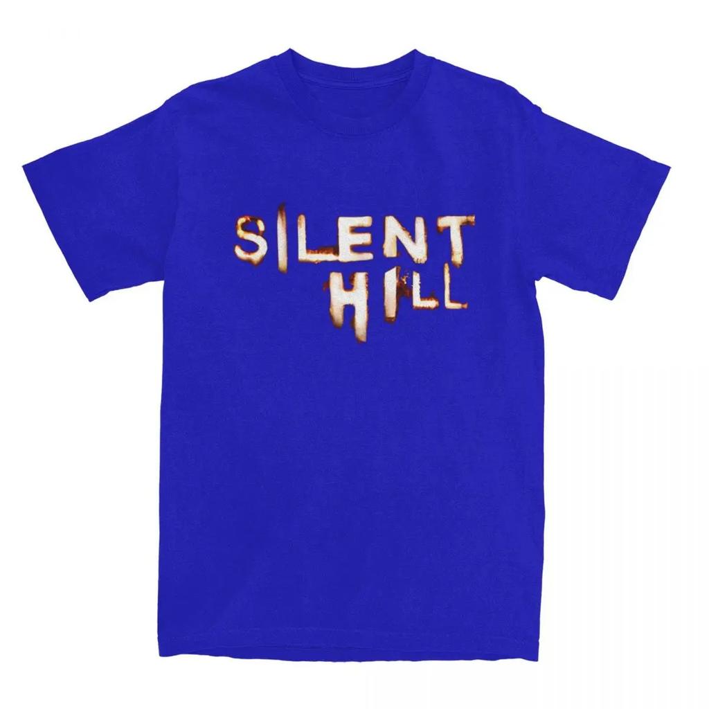 Men's Silent Hill Game T-Shirts Horror Cotton Tees Summer Y2K Funny Short Sleeve T-Shirt Short Sleeves Plus Size Loose Soft Tee