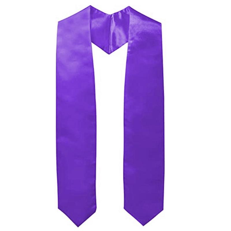 Graduation Stole for Academic Commencements Teens Unisex Plain Choir Stole Lightweight Student College Honor Shawl