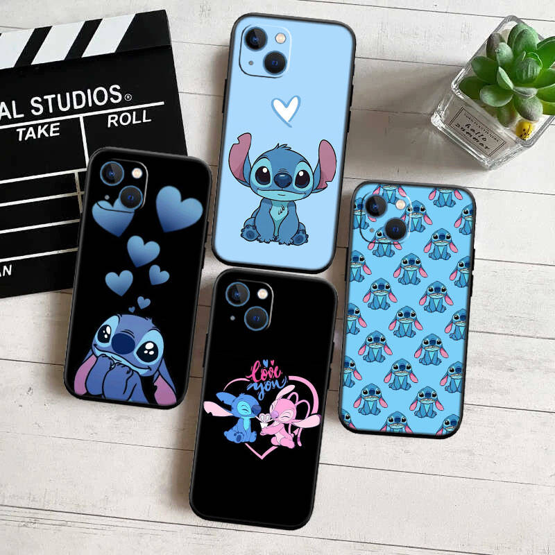 MH84 Lilo Stitch Phone Shell Case for iPhone 7 8 11 12 13 14 15 16 17 16E XS Pro Max XR X SE Air