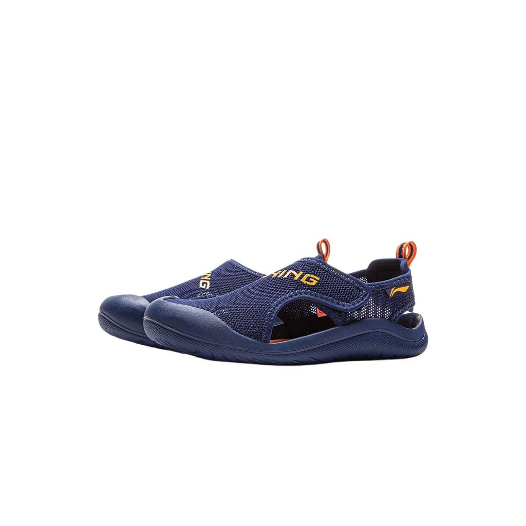 Li Ning Comfortable Versatile Non-Slip Wear-Resistant Breathable Low-Top Kids Sandals Kids sandals Blue YKKV008-3