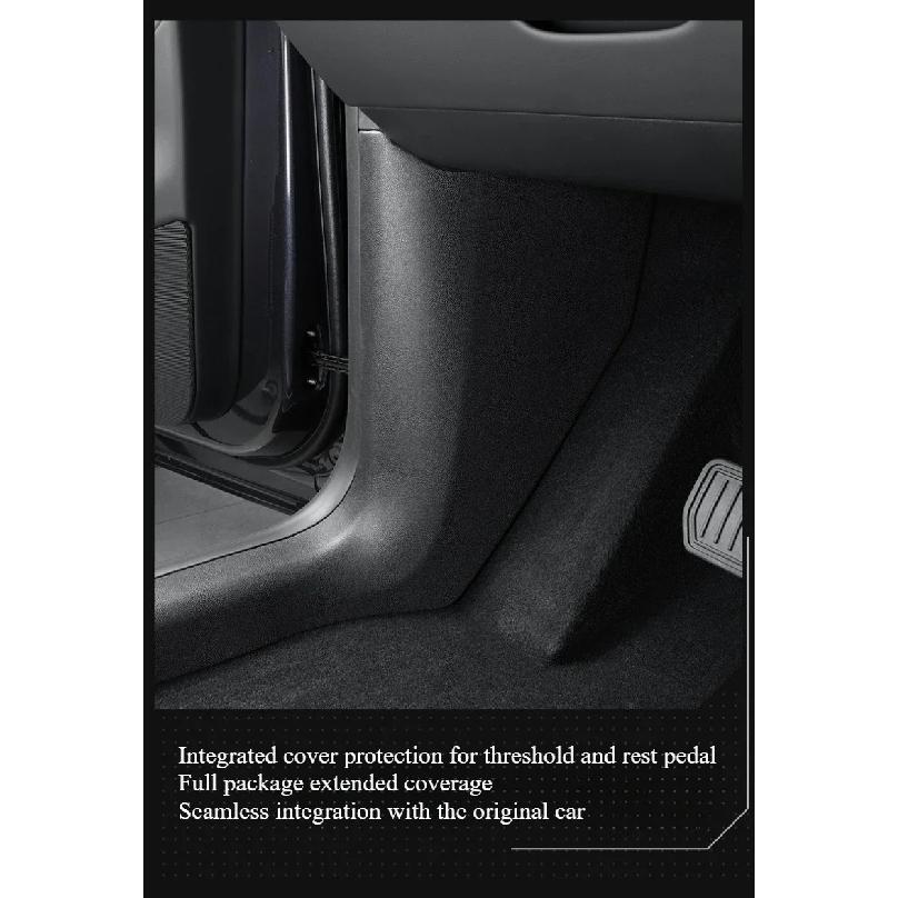 4/5Pcs for Tesla New ModelY Juniper 2025 TPE Front Rear Door Sill Protector Threshold Strip Anti-kick Guard Panel Waterproof Pad