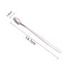 5pcs Stainless Steel Square Teaspoon Long Handle Dessert Scoops Coffee Stirring Spoons  Ice Cream