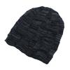 New Woolen Knitted Hat for Autumn and Winter Fashionable Checkered Solid Color Hat Outdoor Velvet Warm and Versatile Toe Cap Trendy