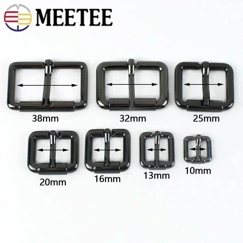 5Pcs 10-38mm Metal Pin Buckles Backpack Belt Adjust Buckle Handbag Webbing Roller Sliders Clasp DIY Leather Hardware Accessories