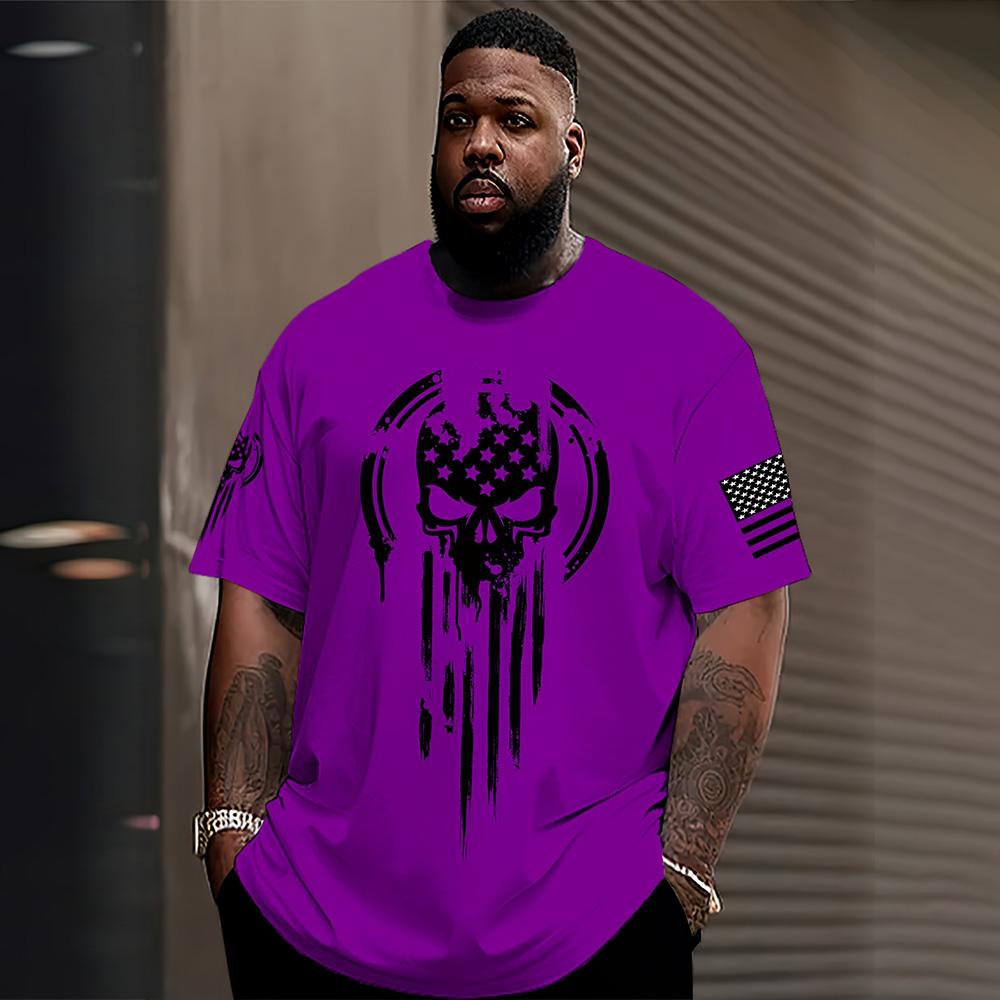 

Модная футболка с графическим принтом американского флага, уличная повседневная футболка для мужчин, свободная, с коротким рукавом, спортивная, фитнес-одежда 5XL