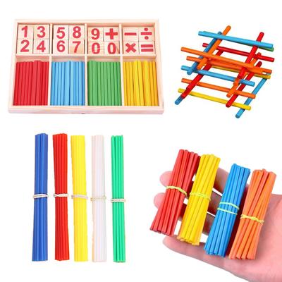 Children Counting Sticks Calculate Learning Box Mathematics Teaching Aids for Early Childhood Education Digital Puzzle Toys TMZ