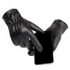 Womens Leather Gloves Winter Lined Fleece Lining Thick Warm Gloves Touchscreen Driving Gloves Winter Cycling Gloves