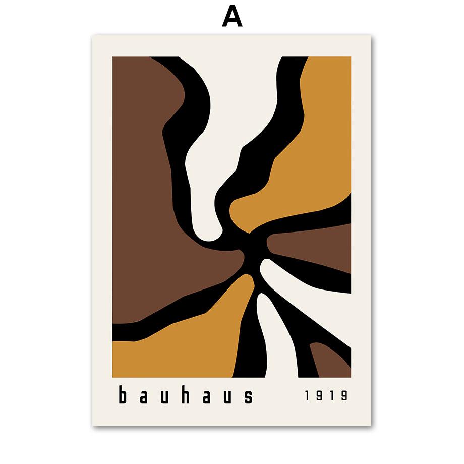 

Abstract Bauhaus Line Geometry Matisse Rose Leaf Plant Art Prints, Canvas Paintings, Posters, Wall Pictures, Living Room, Home D 21x30cm No Framed