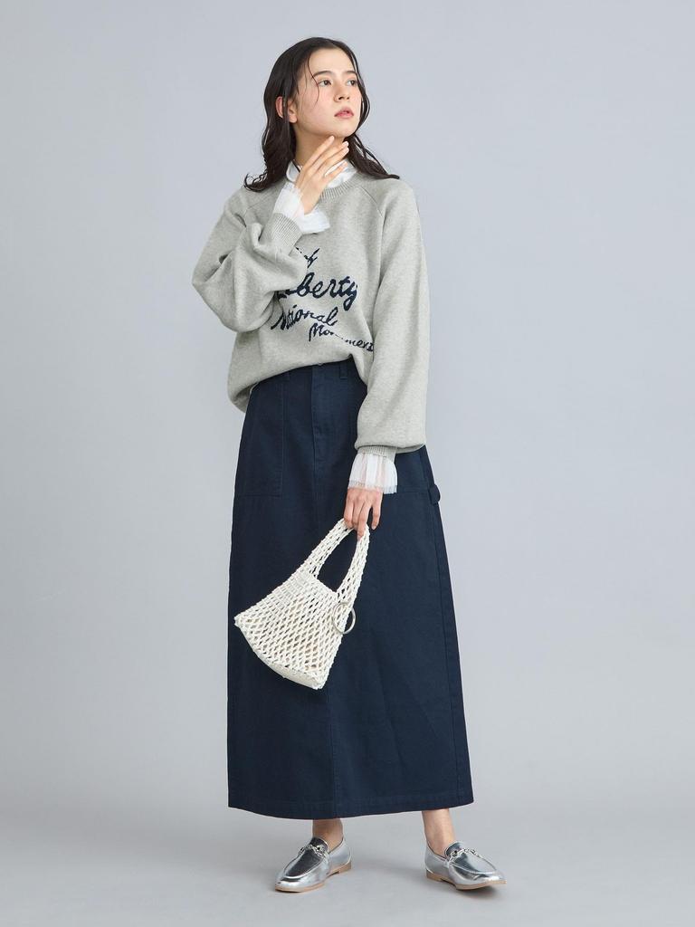Cohen Message Logo Jacquard Knit 76306420188 1970 L DK.GRAY(19)
