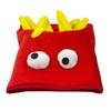 Warm Creativity Party Hamburger Hat Cartoon Comfortable Halloween Cap Funny Unisex Decorative Fries Hat Family Gathering