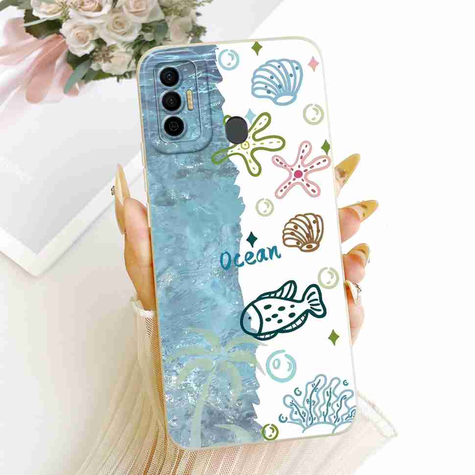 Cover For Tecno Spark 7 2021 Cute Rabbit Casing KF6 KF6j Soft Silicone Casing For Tecno Spark 7 Spark7 Back Cover Coque