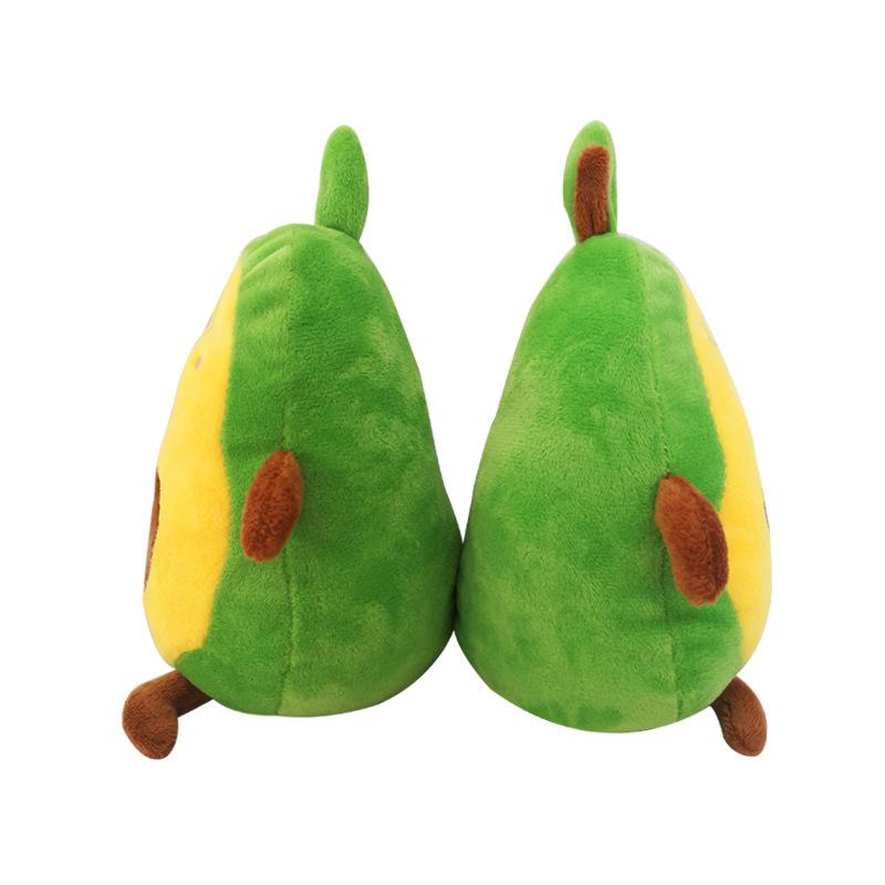 Reversible Avocado Plush Toy Soft Fruit Pillow Doll for Baby Girl Birthday Christmas Gifts