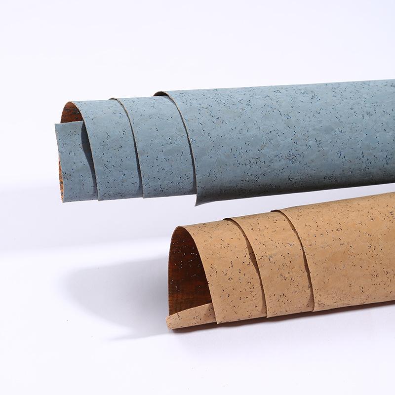 100x138cm Soft Natural Cork PU Leather Fabric for DIY Furniture Background Bags Sofa Car Decoration Upholstery Craft Material
