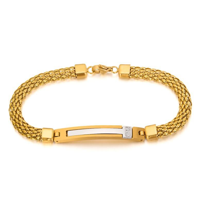 

European American Fashion Bracelet Men s Stainless Steel Personalized Trendy Versatile Titanium