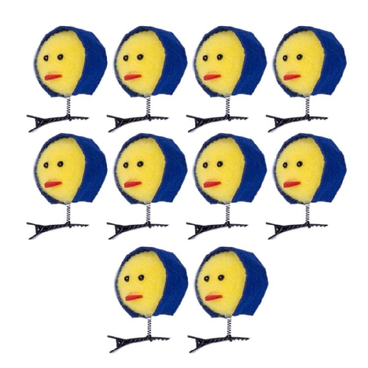 10PCS Cartoon Shape Spring Hairpin for Women Comfortable Hair Clip Girl Traveling Photography Hair Clip Multiple Color