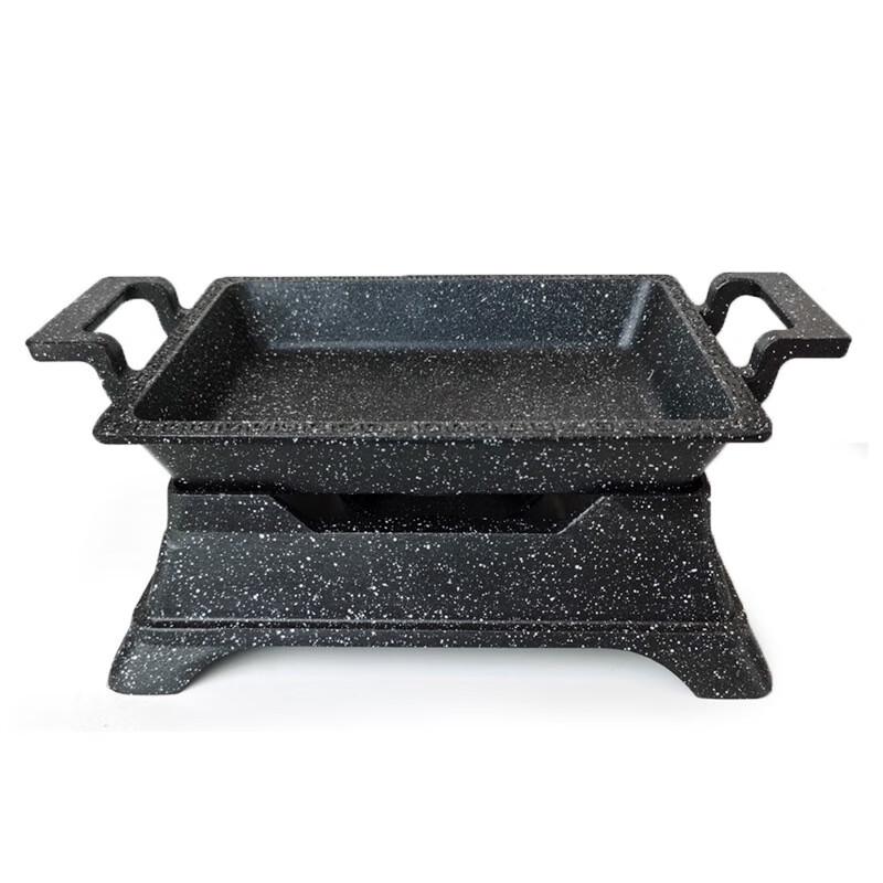 Korean Japanese Style Alcohol Heated Non-stick Fish Grill Pan