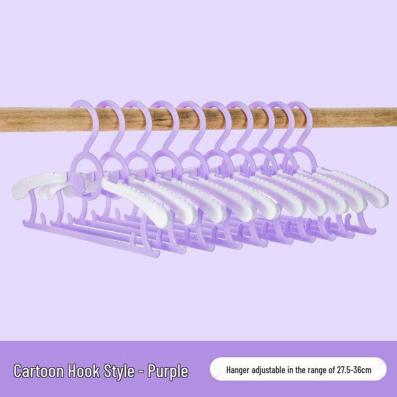 Nordic Style Seamless Plastic Hangers for Infants, Toddlers, and Children's Clothing & Pants