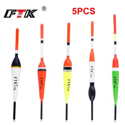 FTK 5pcs/pack Fishing Float Size 1.5g-2.0g Length 13.5-17cm Barguzinsky Fir Floats Carp Fishing Bobber Vertical Float Fishing Tackle