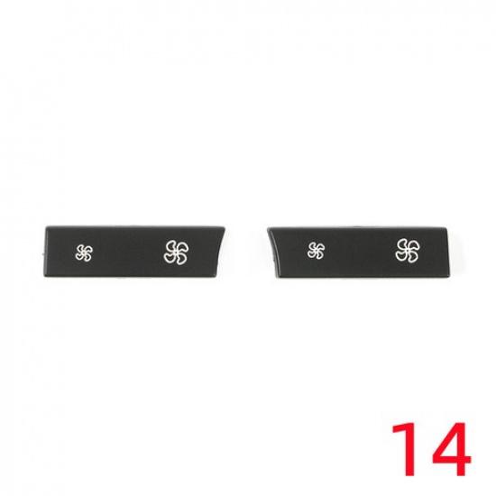 1/2X Plastic Black Control Switch Fan Button Cover For BMW F10 F11 Good Quality