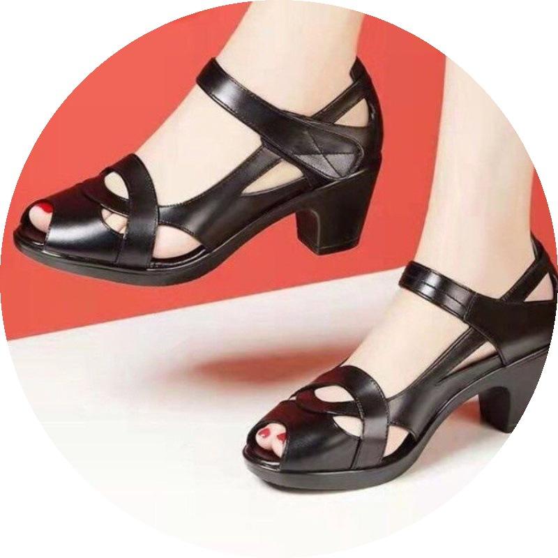 Women Platform Heels Sandals Without Grinding Feet Sandals Suitable For Shopping Indoor Walking Comfortable Fashion 39EUCN40 1550₽
