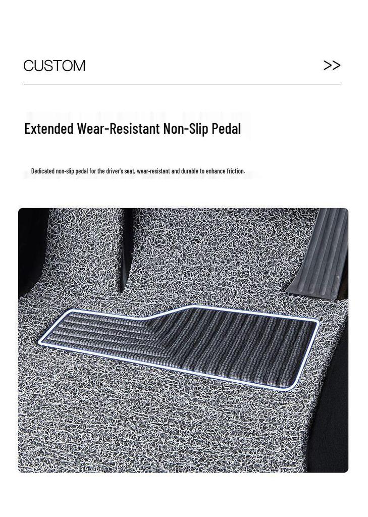 Compatible Silk Loop Floor Mats for Wuling Hongguang S, S3, S5, S1, and Rongguang V 7-Seater Models