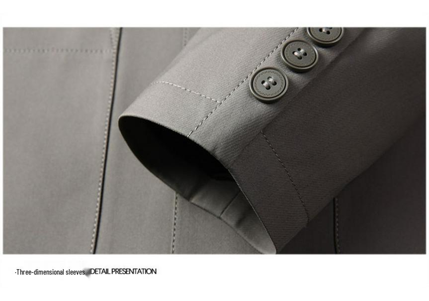 Men's Casual Spring & Autumn Business Jacket 2025 - Middle-aged Lapel Style