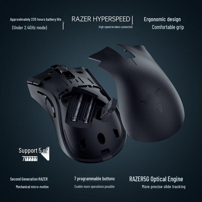 Razer DeathAdder V2 X HyperSpeed Dual-mode Wireless Gaming Mouse