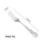 European Style Stainless Steel Cutlery Set with Hollow Relief Design: Royal Knife, Fork, and Spoon.