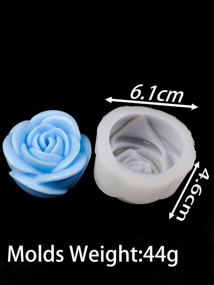 Small Flower Series Silicone Candle Mold 3D Rose Peony Soap Chocolate Cake Baking Tools DIY Aromath Gypsum Resin Craft Molds