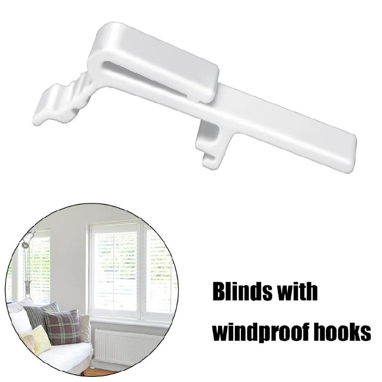 12/24Pcs Dust Cover Valance Clip Window Vertical Blind Retainer Clip Curtain Rails Mounting Clamp for Home and Office
