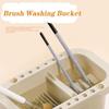 Paint Brush Cleaner Washer Multifunction Basin Holder and Organizer Width Tray Palette Lid 2 Art Sponges Painting Supplies