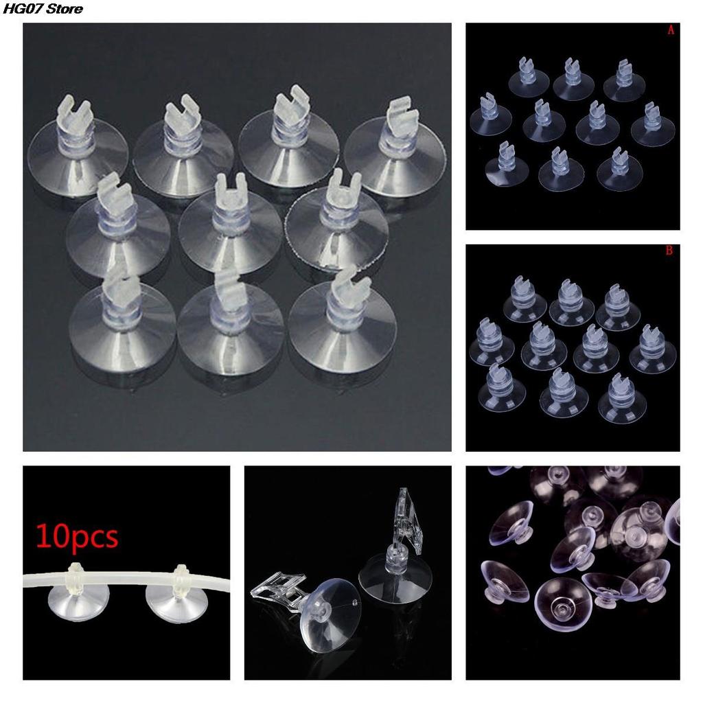 New 1-50pcs Aquarium Sucker Suction Cup Holder for Fish Tank 4/ 6mm Air Pump Airline Tube Transparent Aquarium Air Pump