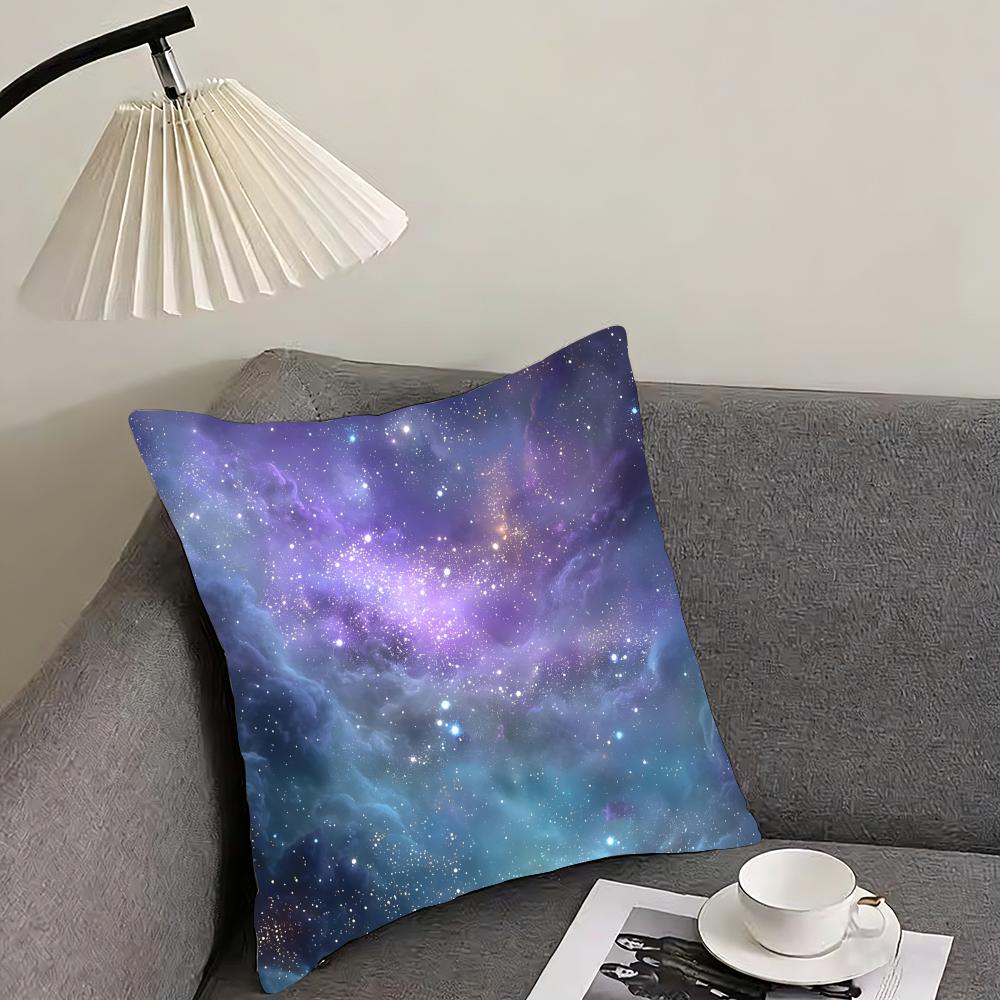 Starry Sky Fashion Cushion Cover Pillowcase Ultra Soft Skin Friendly Fabric Cloud Like Comfort  Concealed Zipper