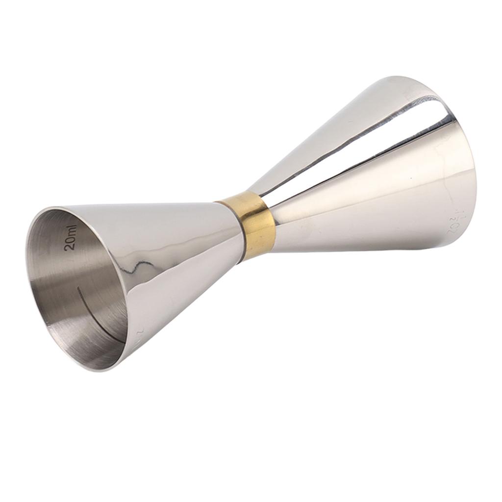 Koktejlová odměrka oboustranná 304 nerezová ocel barová odměrná nádoba se stupnicí pro domácí párty
