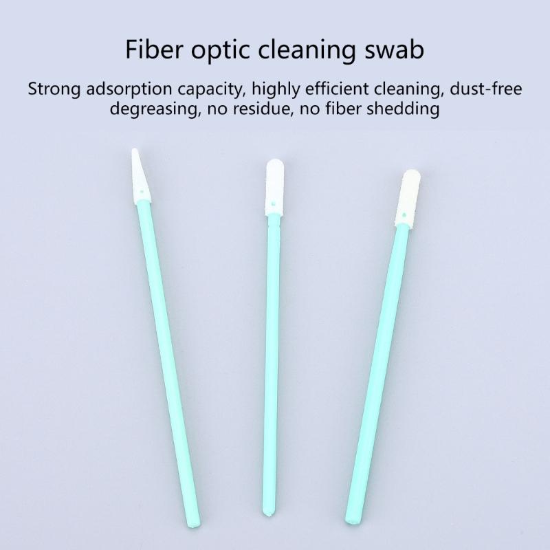 Pack Of 100 Fiber Visual Cleaning Swabs Not Shedding Particle Complimentary Fixed Absorption For / / / Couplings Camera Lens Maintenance Equipment
