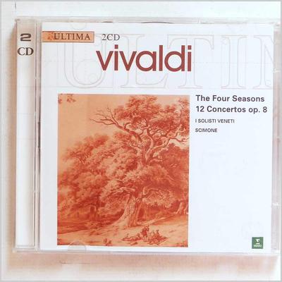 CD VIVALDI, I SOLISTI VENETI, CLAUDIO - De fyra årstiderna, 12 konserter Op.  0630189682 Erato 1997 Europa Klassisk Begagnad